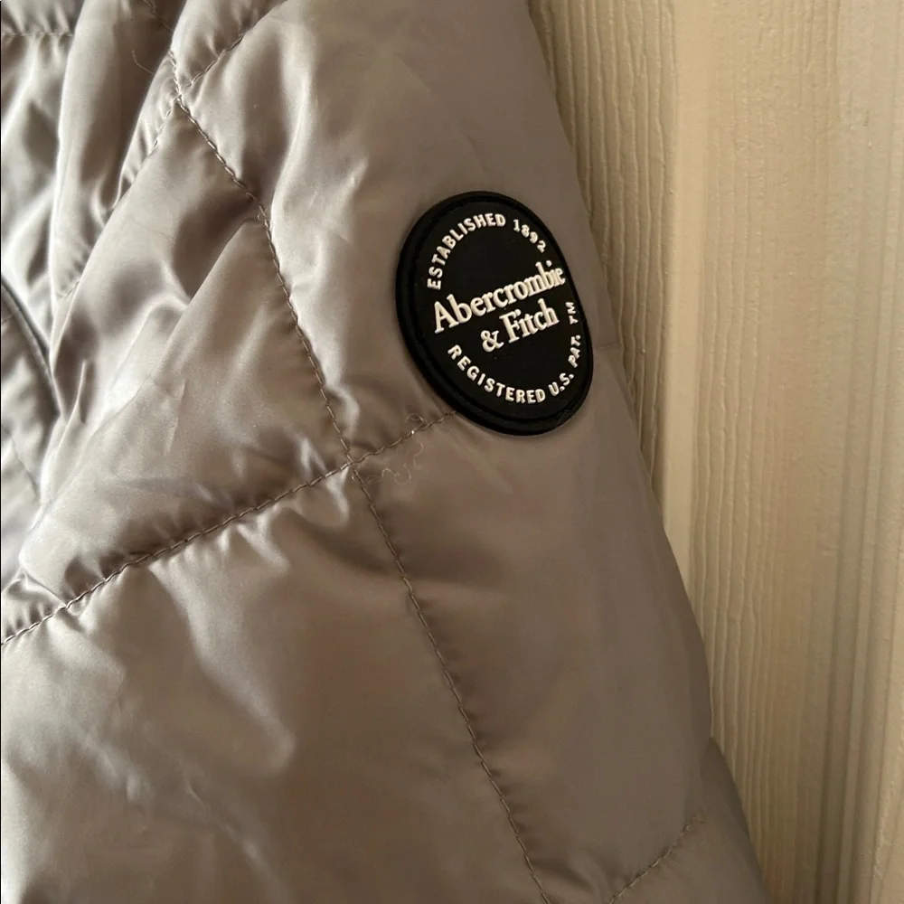 Abercrombie & Fitch Boys Gray Lightweight Full Zip Jacket Coat Size‎ 13-14Y